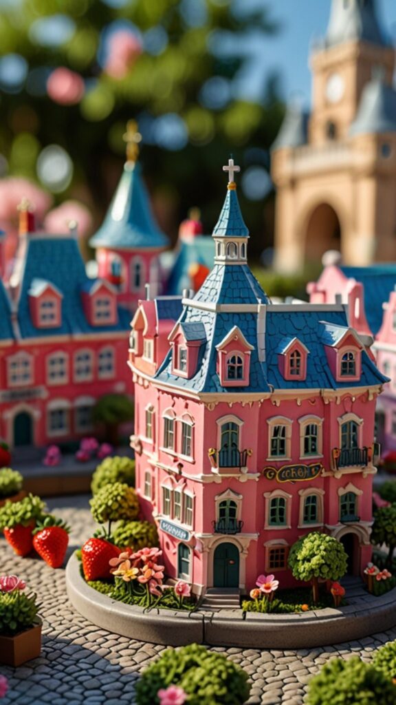 doll house strawberry shortcake cartoon wallpaper