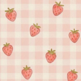 Minimal pastel strawberry wallpaper cute strawberry wallpaper