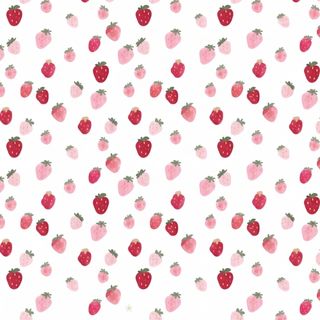 strawberries on bright white minimalist layout – aesthetic strawberry wallpaper