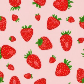 Pink aesthetic strawberry pattern design Pink Strawberry Wallpaper