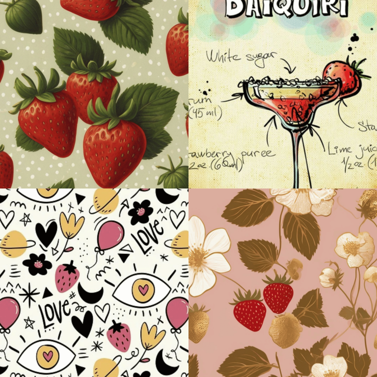 Aesthetic Strawberry Wallpaper