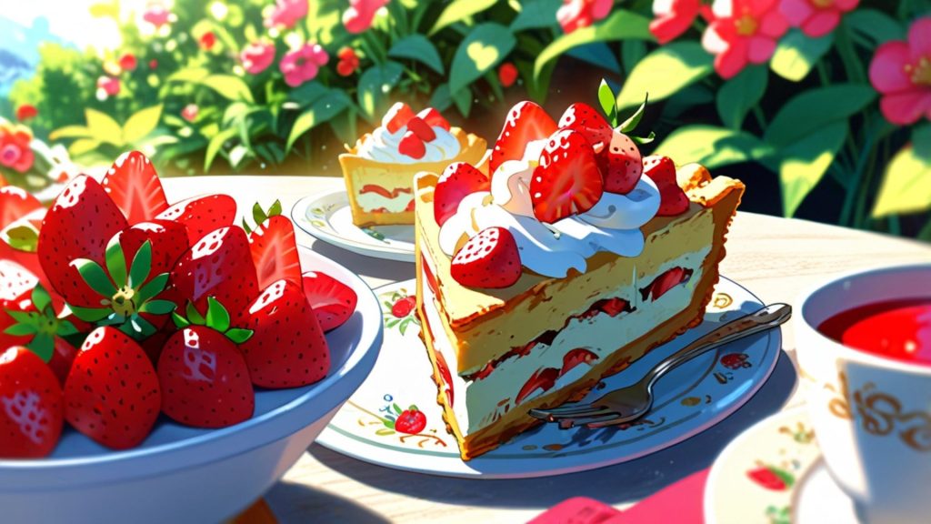 Anime Strawberry Shortcake Cartoon Wallpaper