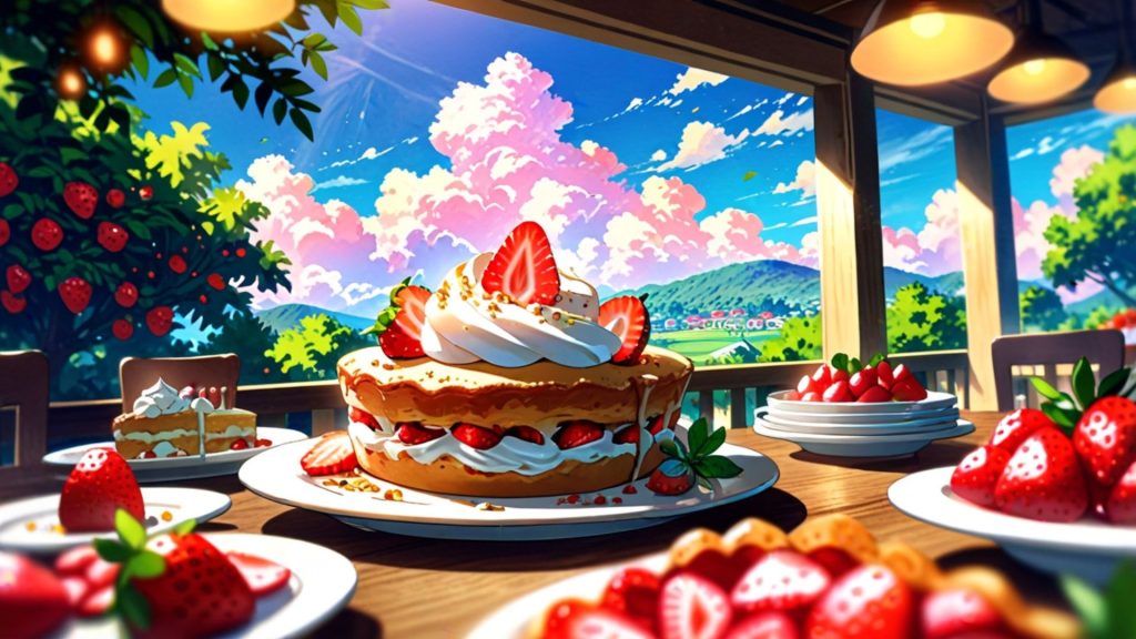 Anime world Strawberry Shortcake Cartoon Wallpaper