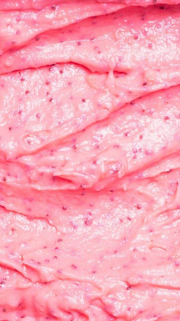 Creamy pink strawberry wallpaper