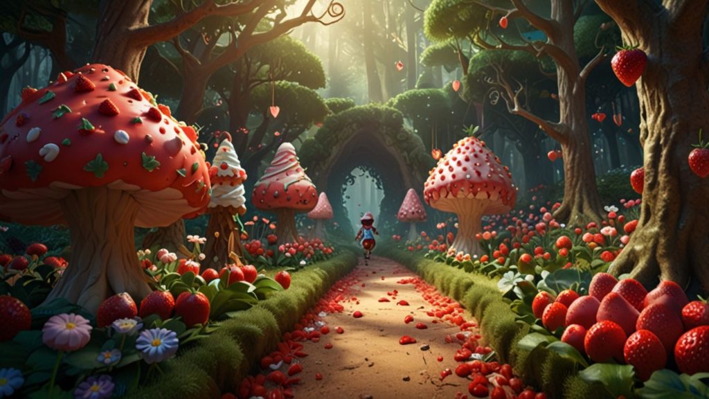 Creamy strawberry land strawberry wallpapers for laptop
