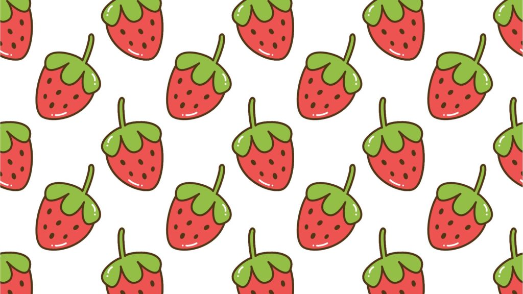 Cute Baby pink strawberries_strawberry wallpaper for laptop