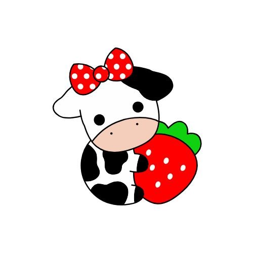 Cute strawberry cow pictures download