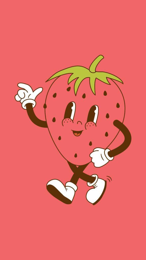 Cute strawberry shortcake cartoon with pink background strawberry shortcake cartoon wallpaper