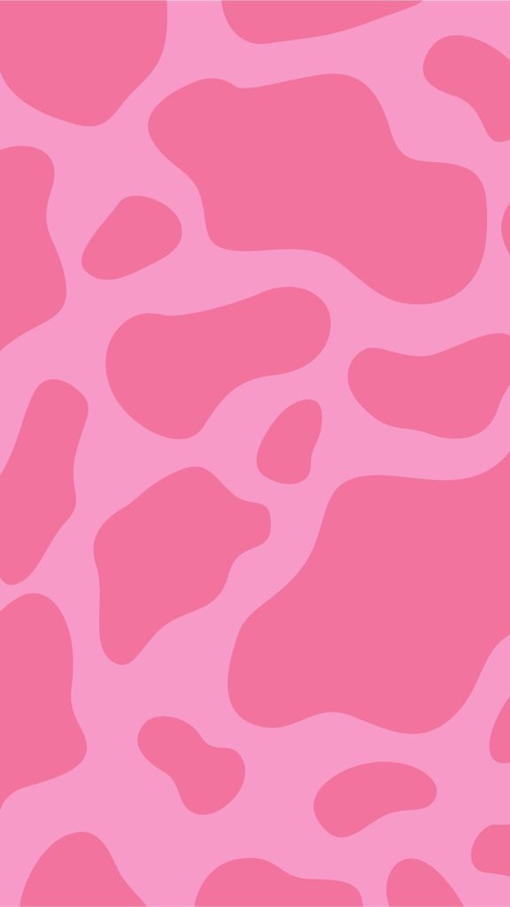 Dark pink strawberry cow background cute strawberry cow wallpaper