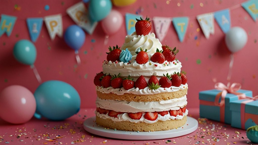 Demure cake Strawberry Shortcake Cartoon Wallpaper