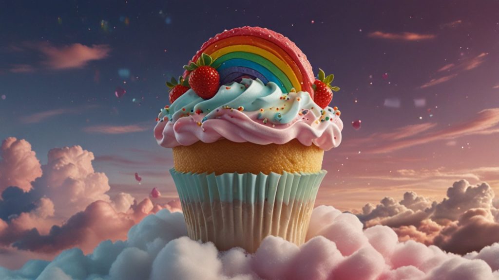 Demure cupcake Strawberry Shortcake Cartoon Wallpaper