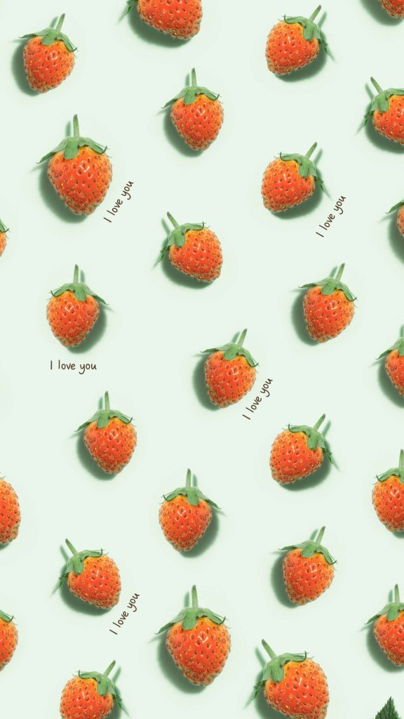 Fruitful aesthetic strawberry wallpaper