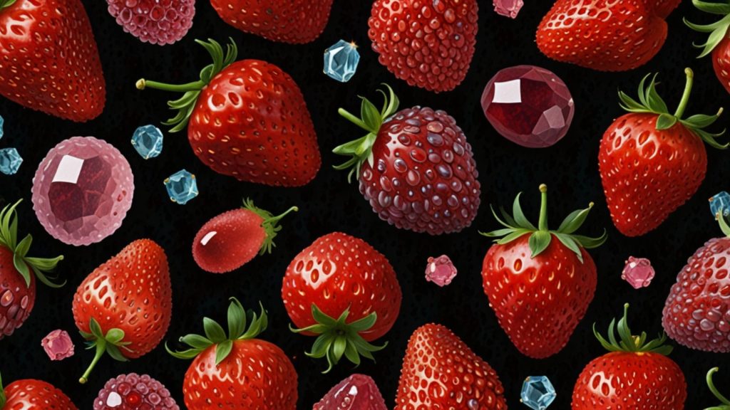Gem strawberry stone strawberry wallpapers for laptop