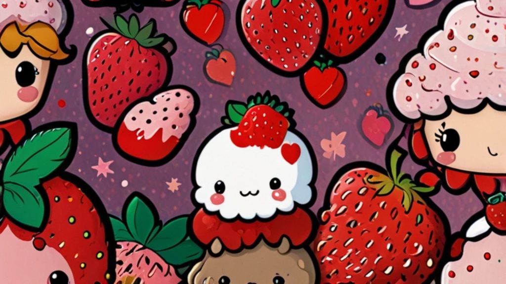 Kawaii Strawberry Wallpapers for Laptop