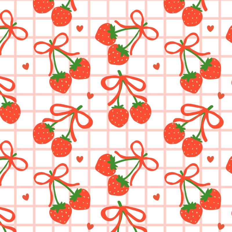 Kawaii strawberry wallpaper