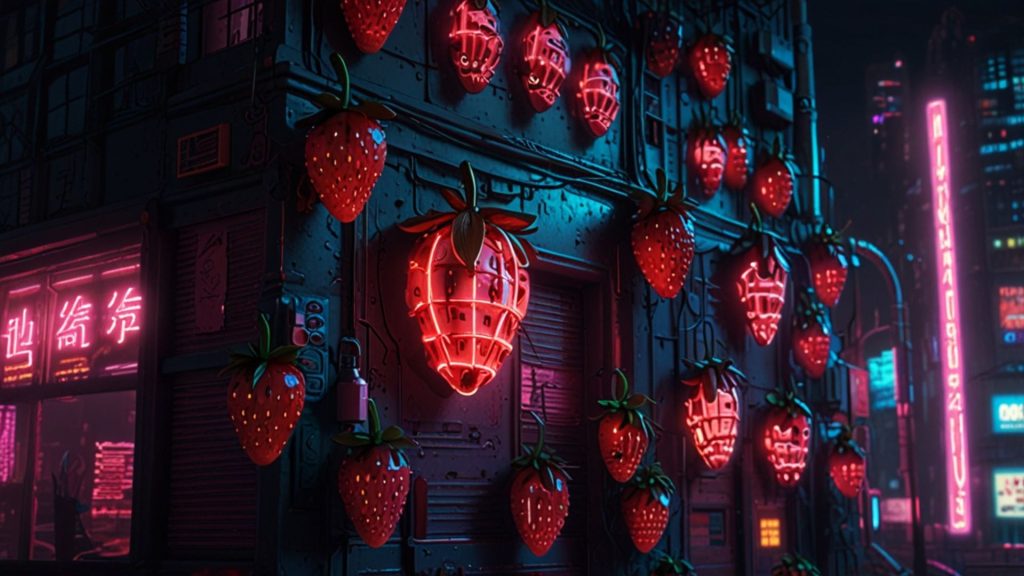 Lightning strawberry city strawberry wallpapers for laptop