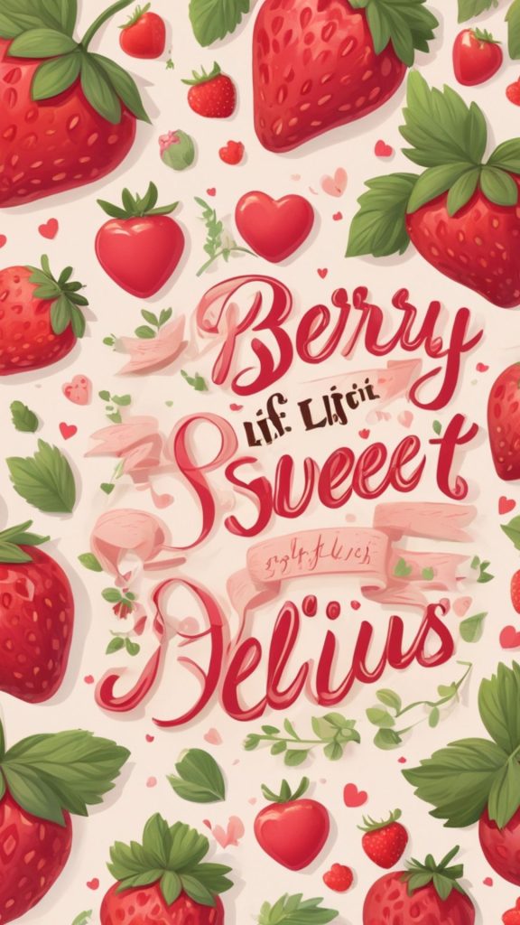 Love strawberry shortcake cartoon wallpaper