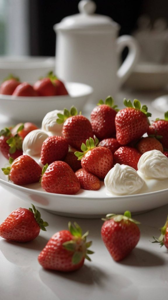 Natural dessert strawberry wallpaper