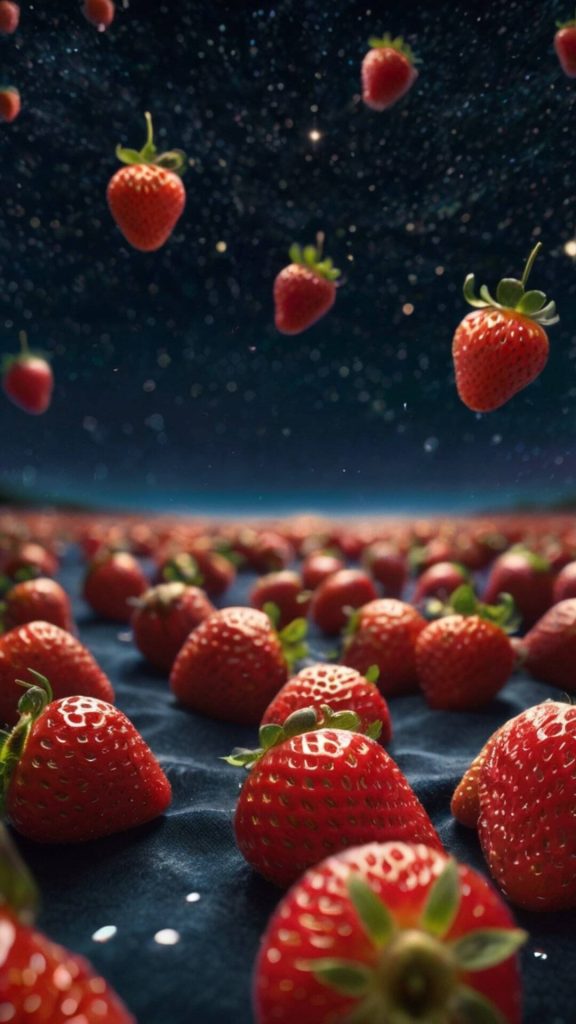 Nature's bounty strawberry wallpaper