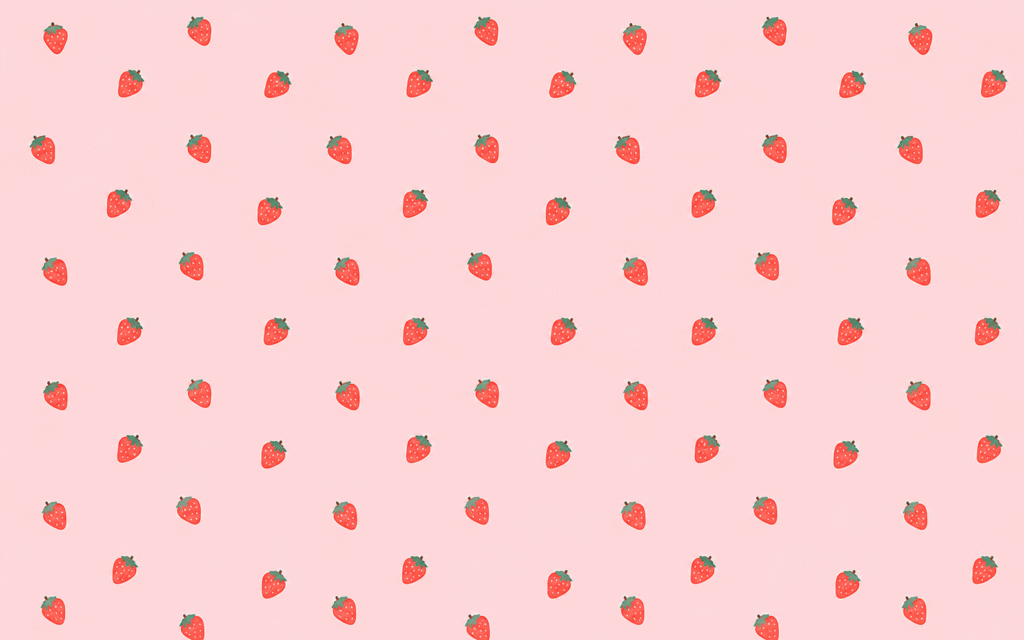 Pale pink strawberry pattern
