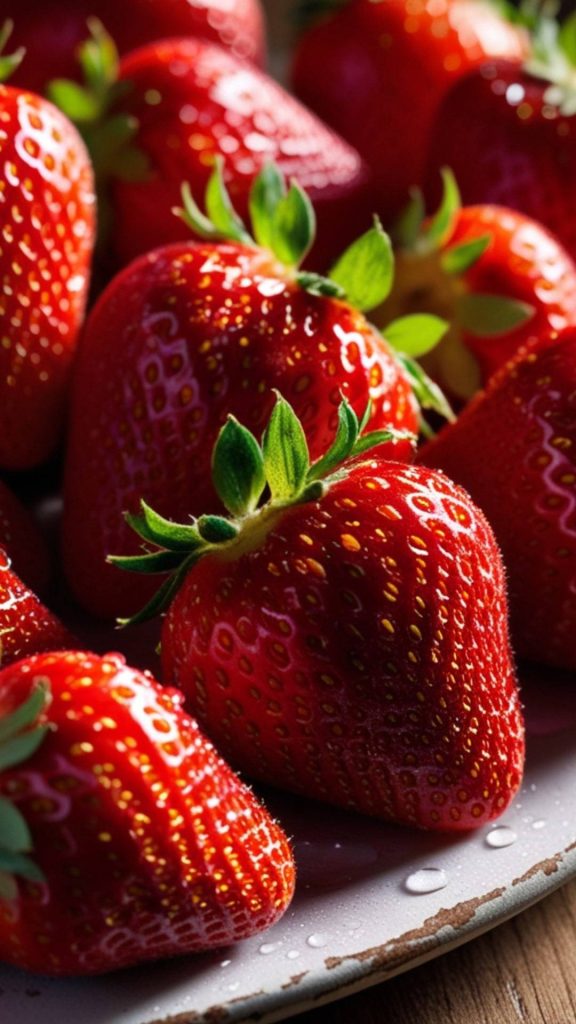 Red strawberry wallpaper