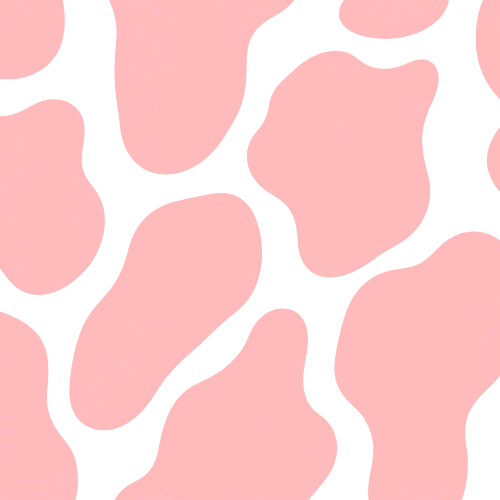 Soft pink organic pattern on white