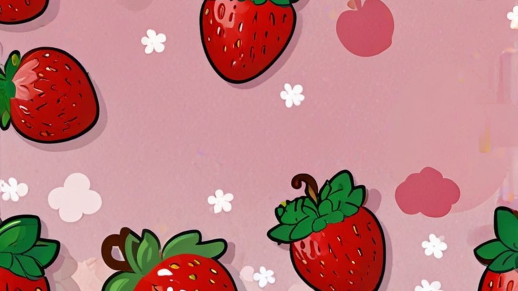 Strawberries with flowers Strawberry Wallpapers for Laptop