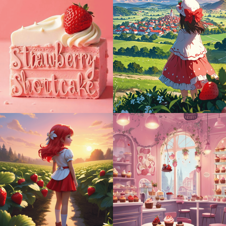 Strawberry Shortcake cartoon Wallpaper