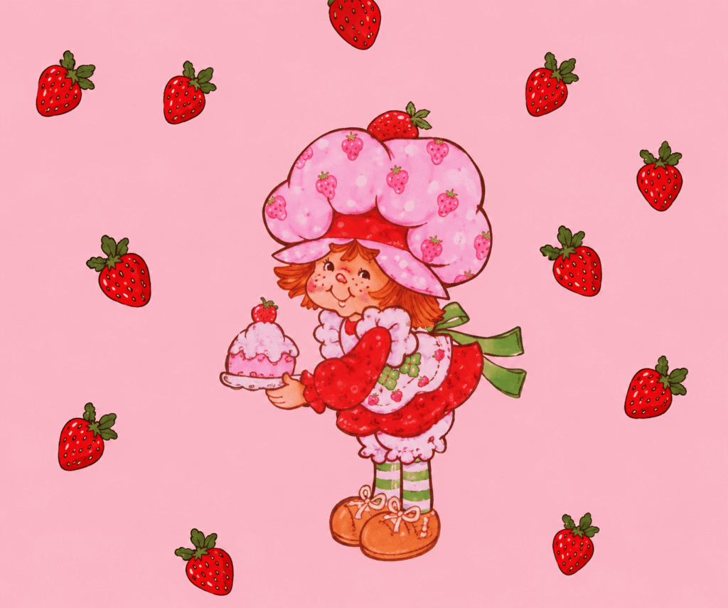 Strawberry café delight illustration