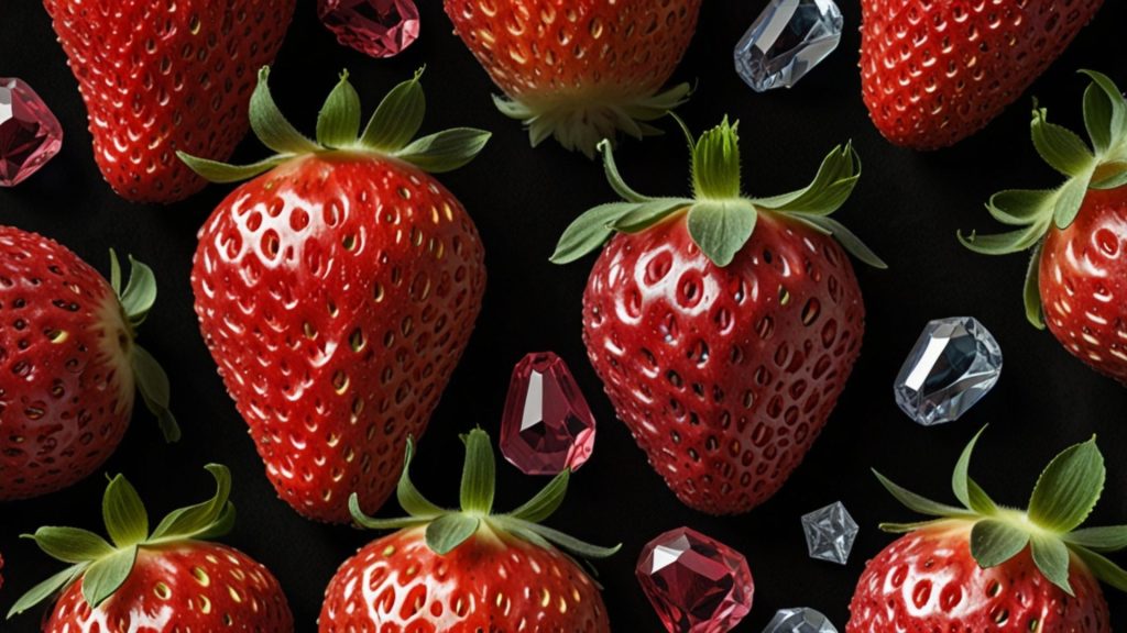 Strawberry gem stones strawberry wallpapers for laptop