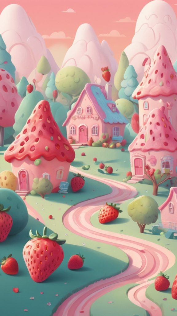 Strawberry shortcake valley strawberry shortcake cartoon wallpaper
