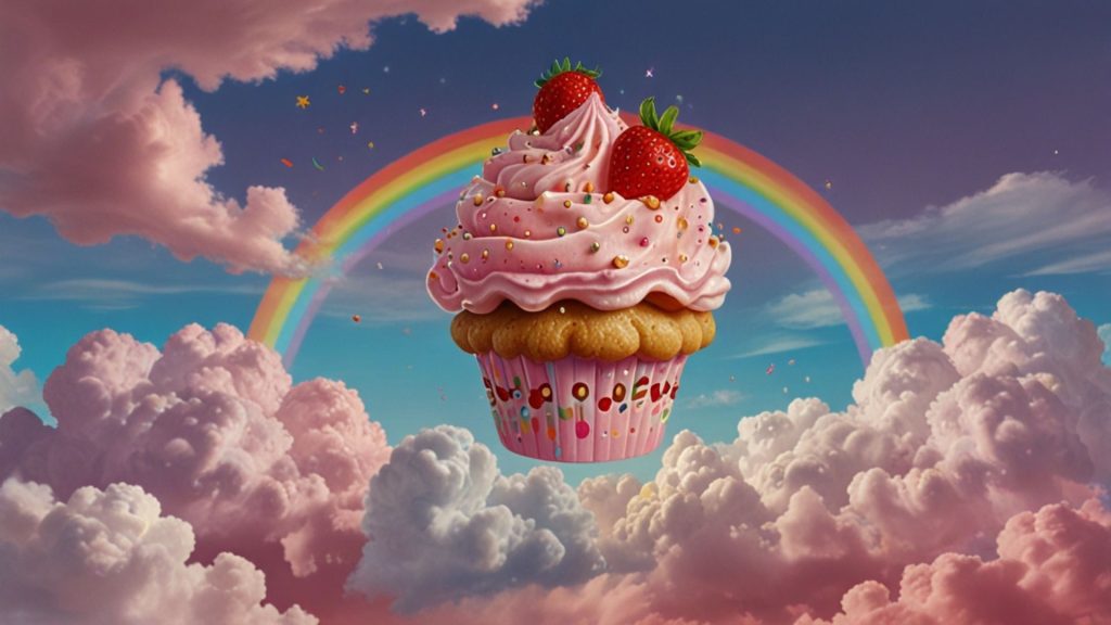 Sweet cupcake Strawberry Wallpapers for Laptop