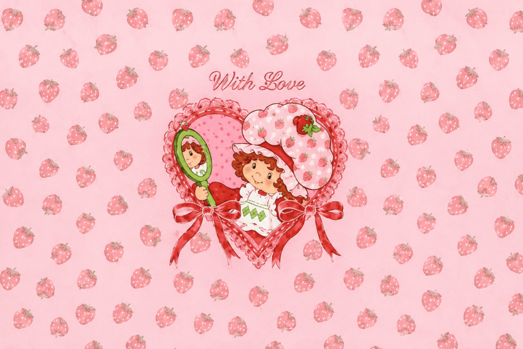 Sweet strawberry love with a vintage touch