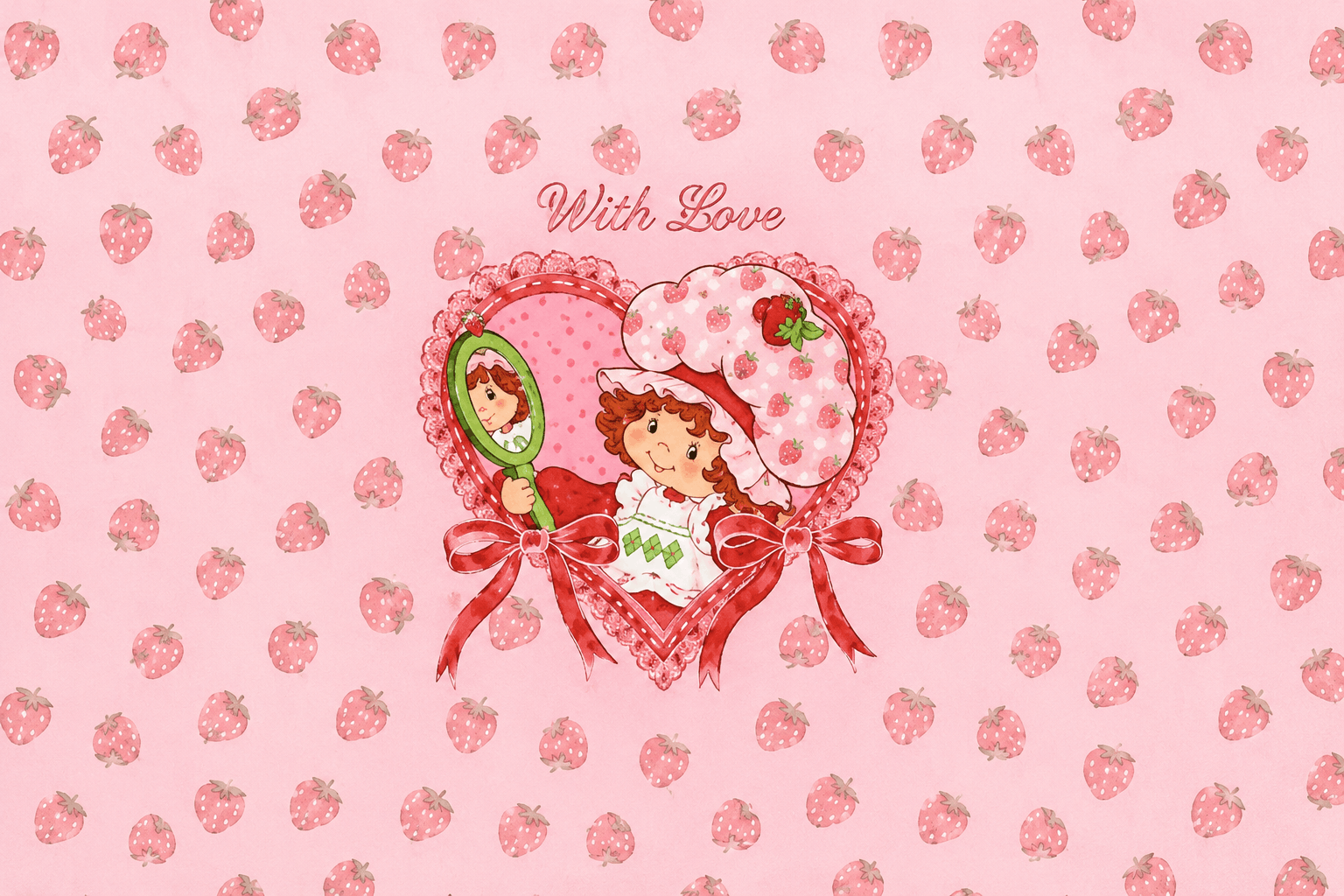 Sweet strawberry love with a vintage touch