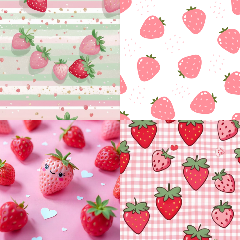 kawaii strawberry wallpaper