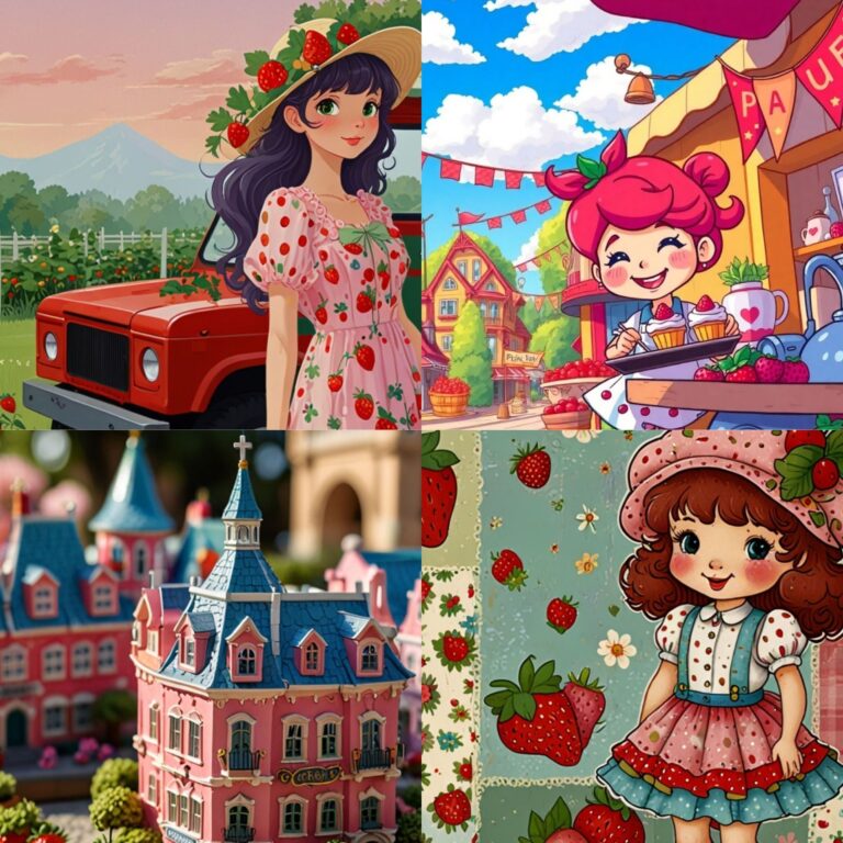 Strawberry Shortcake Cartoon Wallpaper | Strawberry Wallpaper