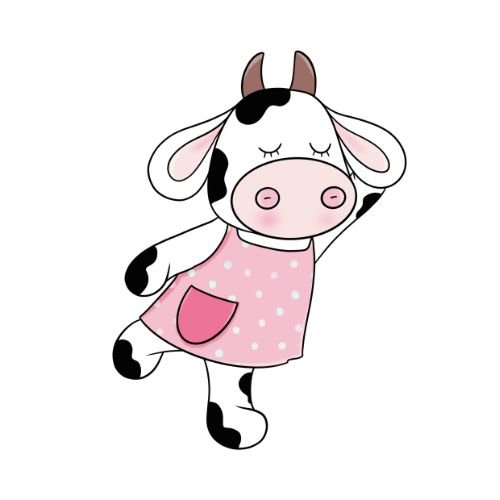 wallpaper cute strawberry cow