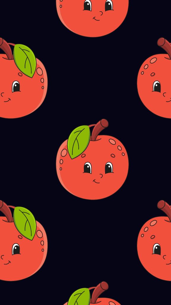 Apple cartoon apple wallpapers