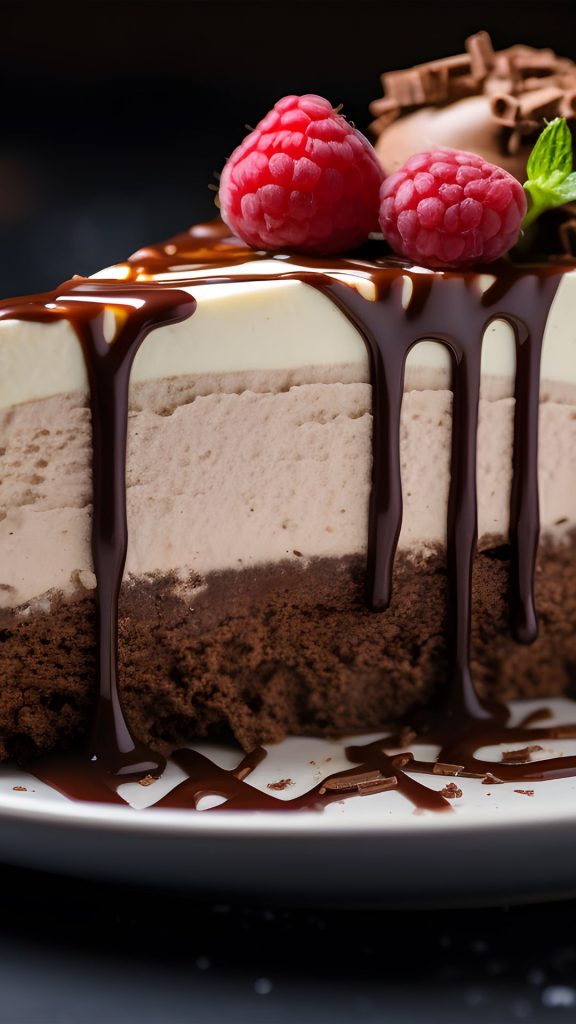 Cherry cheesecake with chocolate and cherries with black background aesthetic cherry wallpapers