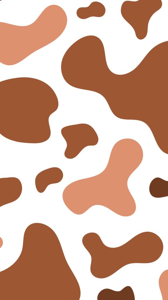 Cow print in nude shades kawaii strawberry cow wallpaper