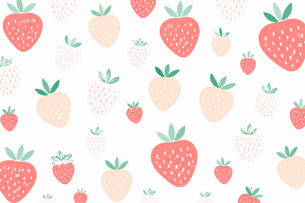Cute Pastel Pink Strawberry Wallpapers for Your Phone