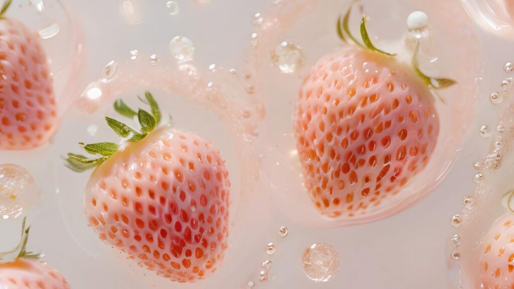 Cute Strawberry Background Wallpaper