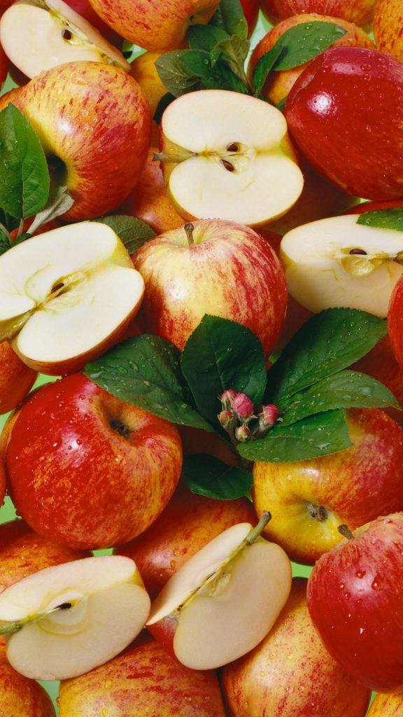 Fresh cut apple wallpapers