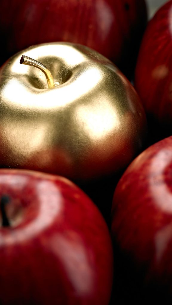 Golden and red apple wallpapers
