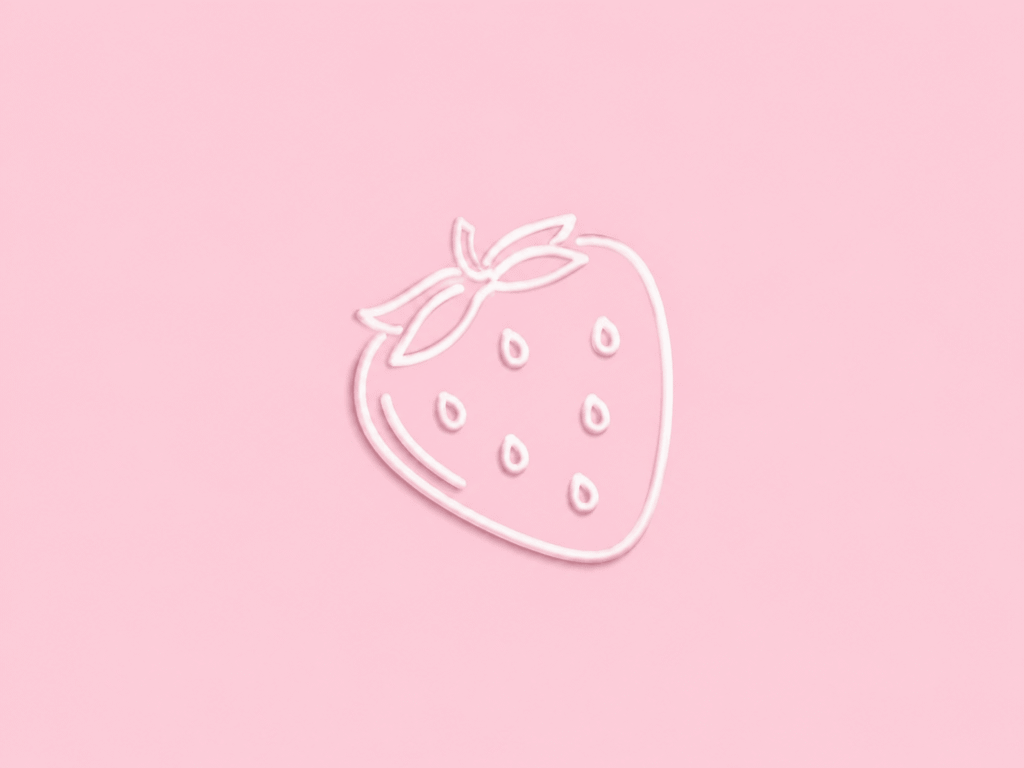 High-Quality Pastel Pink Strawberry Backgrounds