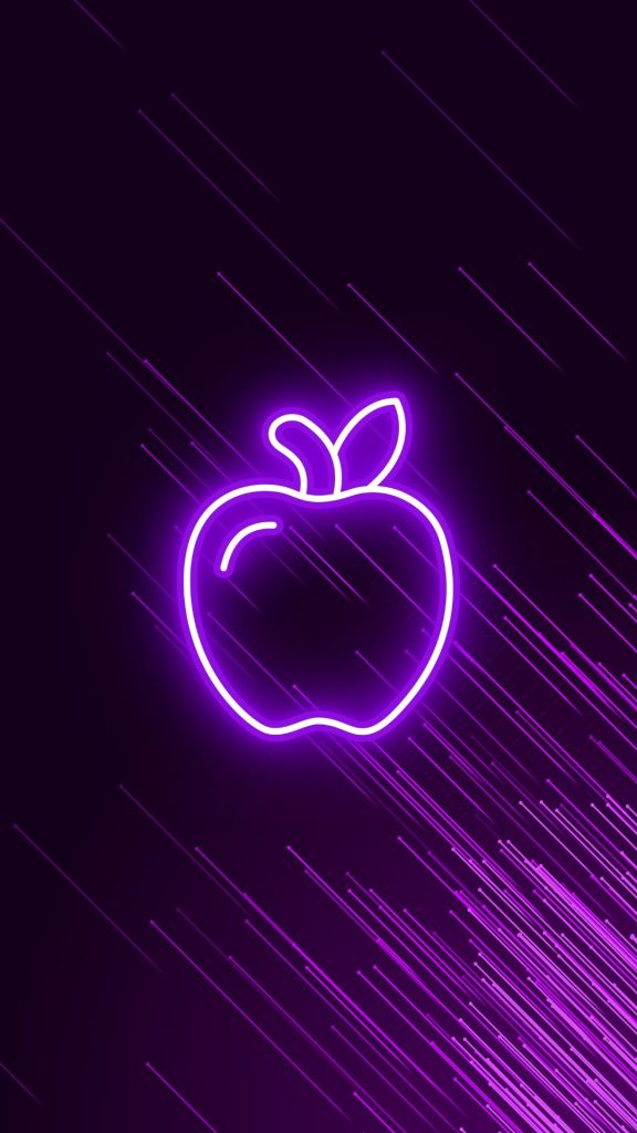 Neon apple wallpapers