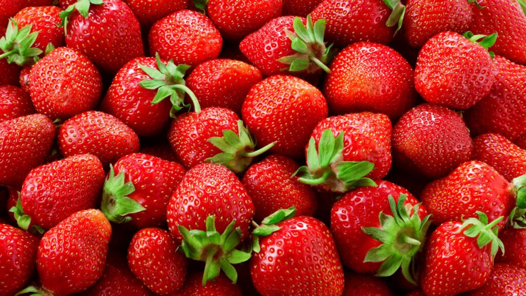 Red Strawberry Background