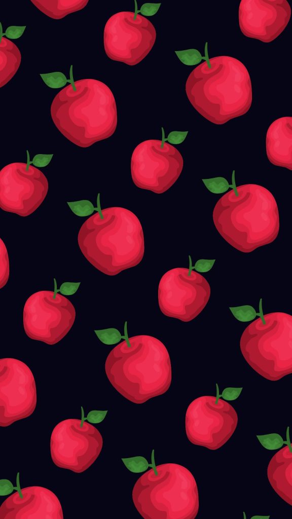 Red apples on black apple wallpapers