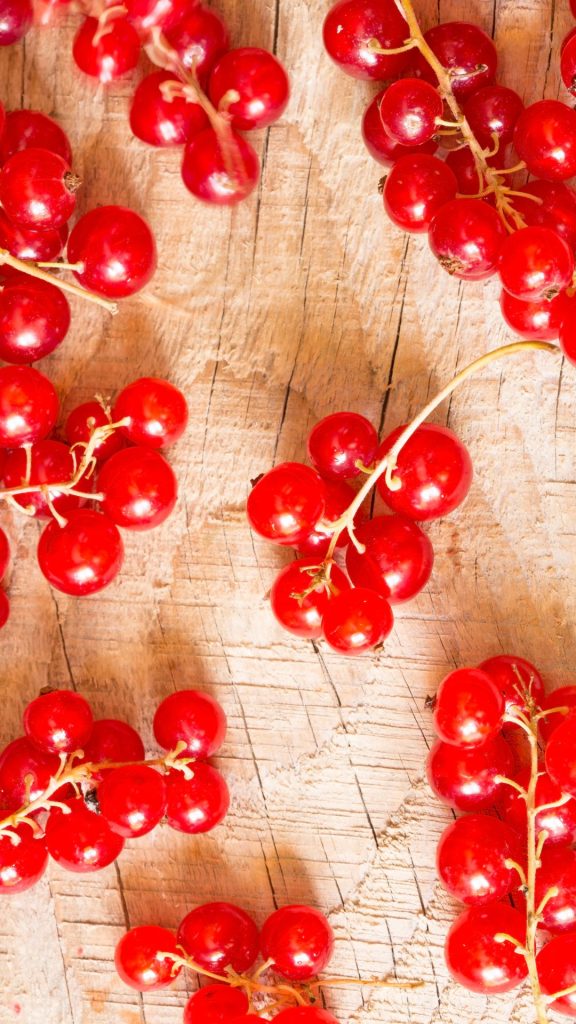 Red juicy bunches of cherries with wooden background aesthetic cherry wallpapers