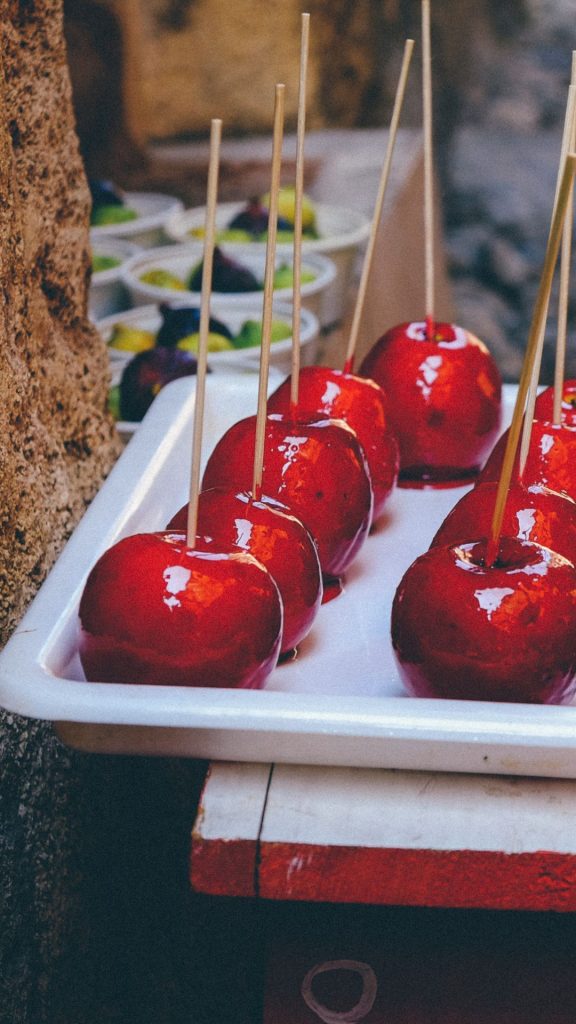 Red sweet candy apple wallpapers